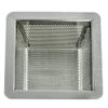 GSW Stainless Steel Floor Sink Drain Basket Strainer 10W x 10L x 5H - Perfect for Restaurant, Bar, Buffet (5" H SS) view 1