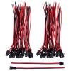 22 AWG 2 Pin Plug Male and Female Connector Adapter with 135 mm Electrical Cable Wire for LED Light, 20 Pairs view 1