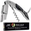 Hicoup Wine Opener - Professional Corkscrews for Wine Bottles w/Foil Cutter and Cap Remover - Manual Wine Key for Servers, Waiters, Bartenders and Home Use - Ying Yang view 1