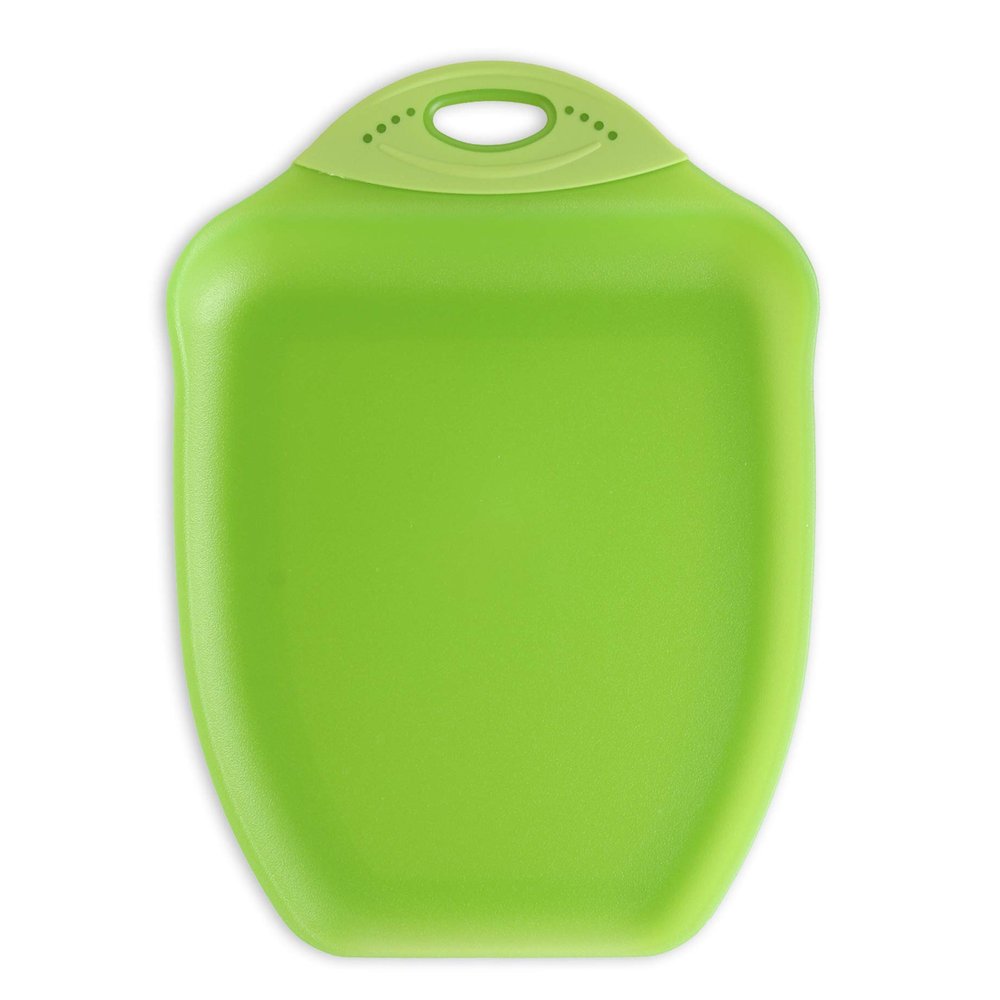 Dexas Chop & Scoop Cutting Board, 9.5 by 13 inches, Solid Green, 322-J383