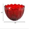 Godinger Serving Bowl, Glass Bowl, Festive Bowl for Salads, Fruits & Centerpieces, Dublin Collection, 6.5in view 2