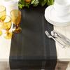 DII PVC Tabletop Collection Woven Indoor/Outdoor, Table Runner, 14x72, Black view 4