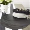 DII PVC Tabletop Collection Woven Indoor/Outdoor, Round Placemat Set, 13.75", Black, 6 Piece view 4
