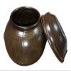 29.75ounce(5.82inches,880cc) Korean Traditional Table Earthenware Compact Size Pottery Pot Jar Hangari with Lid view 2