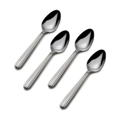 Mikasa 5148182 Italian Countryside Stainless Steel Demitasse Spoons, Set of 4