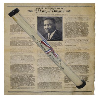 Our Amendments Martin Luther King, Jr., I Have a Dream Speech. 14" X 16" Antiqued Parchment Print in Plastic Collectors' Tube