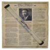 Our Amendments Martin Luther King, Jr., I Have a Dream Speech. 14" X 16" Antiqued Parchment Print in Plastic Collectors' Tube view 1