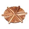 Teakhaus 6-Piece Antipasto Platter, Teak Wood, Brown, 51.5 x 51.5 x 1.4 cm view 2