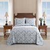 Tommy Bahama - King Quilt Set, Soft & Reversible Woven Bedding with Matching Pillowcases, Medium Weight for Year Round Comfort, 3 Piece Bed Set (Cape Verde Smoke) view 1