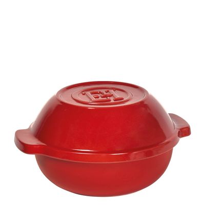 Emile Henry Ceramic Bread/Potato Cooker | Burgundy