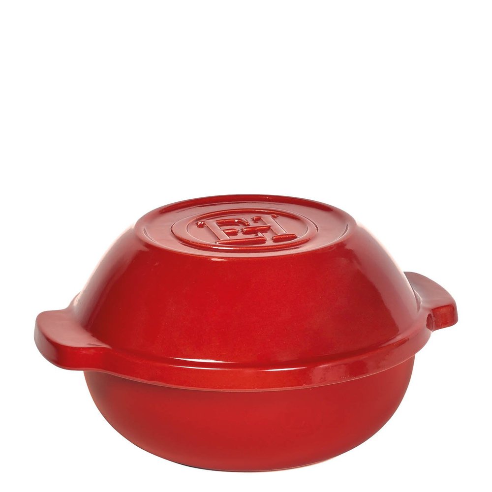 Emile Henry Ceramic Bread/Potato Cooker | Burgundy
