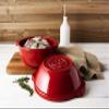 Emile Henry Ceramic Bread/Potato Cooker | Burgundy view 4