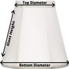 Upgradelights 5 Inch Set of 6 Chandelier Shades in Eggshell Pure Silk 2.5x5x4.25 view 3