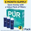 PUR PLUS Water Pitcher Replacement Filter with Lead Reduction (3 Pack), Blue Compatible with all PUR Pitcher and Dispenser Filtration Systems view 2