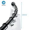 iDesign Curved Metal Shower Curtain Rod, Adjustable Customizable Curtain Rod for Bathtub, Stall, Closet, Doorway, 41-72 Inches, Matte Black,79077 view 2