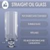 Ner Mitzvah Chanukah Menorah Oil Glass Cups - Glass Oil Insert Cups for Menorahs - #8 (9 Pack) view 3