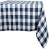 DII Buffalo Check Collection, Classic Farmhouse Tablecloth, Tablecloth, 60x84, Navy & Cream view 1
