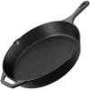 Utopia Kitchen Cast Iron Skillets 12 Inch, Chef's Pan, Pre-Seasoned Frying Pan, Stovetop, Oven, Campfire and Grill Large Skillet, Even Heat Distribution Multipurpose Cast Iron Pan - Black view 1