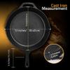 Utopia Kitchen Cast Iron Skillets 12 Inch, Chef's Pan, Pre-Seasoned Frying Pan, Stovetop, Oven, Campfire and Grill Large Skillet, Even Heat Distribution Multipurpose Cast Iron Pan - Black view 3