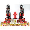 Skyscraper Cupcake Stand (4 Tiers) Superhero Party Supplies - Perfect for Your Superhero, Firefighter, Big City Themed Parties view 2