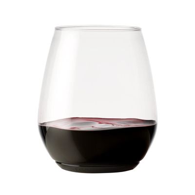 TOSSWARE POP 18oz Vino XL SET OF 12, Premium Quality, Recyclable, Unbreakable & Crystal Clear Plastic Wine Glasses, 12 Count (Pack of 1)