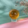 LONGWIN 50mm(2 inch) K9 Solid Crystal Ball with Free Stand Suncatcher (Amber) view 3