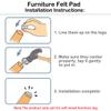 uxcell Plastic Pads Protector Furniture Chair Table Leg Feet Glides Nails 41pcs view 3