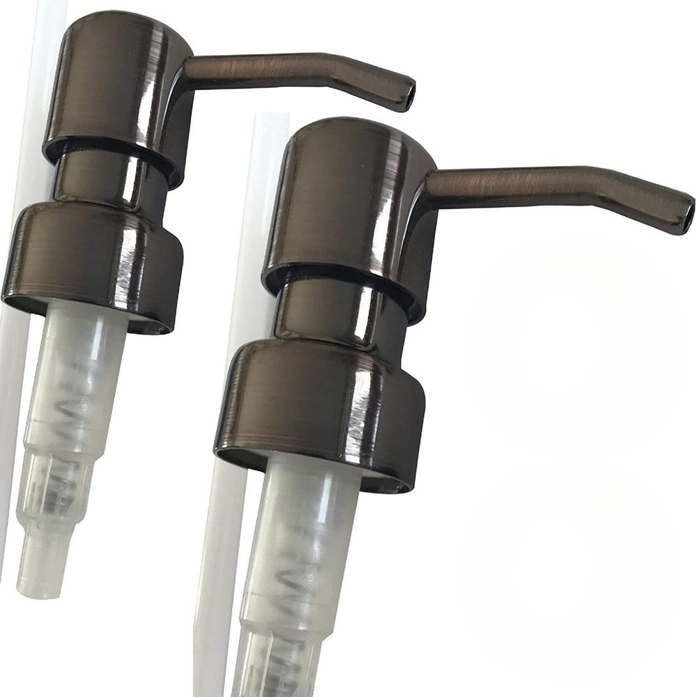 Soap Dispenser Pump Replacement/Liquor Bottle Soap Pumps, Gun Metal Bronze Soap Pumps 2-Pack