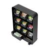 Mind Reader Tea Bag Organizer, Tea Station Organizer, Countertop Storage, Kitchen, Plastic, 10.25"L x 3.25"W x 13.75"H, Black view 4