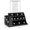 Mind Reader Extra Large Cup and Condiment Station, Countertop Organizer, Coffee Bar, Kitchen, Stirrers, 24"L x 11.5"W x 12.5"H, Black view 3