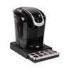 Mind Reader Single Serve Coffee Pod Drawer, 30 Pod Capacity, Countertop Organizer, 10.5"L x 12.75"W x 2.5"H, Black view 1