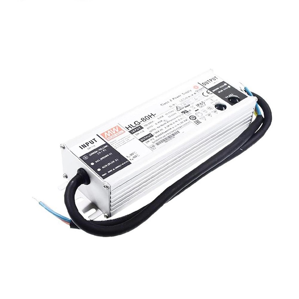 Meanwell HLG-80H-12A Power Supply - 60W 12V 5A - IP65 - Adjustable Output