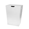 Gedy 6739-42 Rectangular Laundry Faux, Pearl White view 1