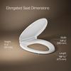 KOHLER K-7315-0 Quick-Release Elongated Toilet Seat White GRIP-TIGHT CACHET, 1 view 3