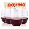 Unbreakable Stemless Wine Glass  Set of 4, 16oz, Dishwasher Safe, BPA-free Tritan, Clear Stemless Red Wine Glasses, Shatterproof for Indoor, Outdoor, Everyday Use. Reusable, Made in the USA view 2