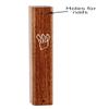 Peer Hastam Classic Wood Mezuzah Case Natural Dark Brown Wood - 6.8" (for up to 6.0" Scroll) view 3