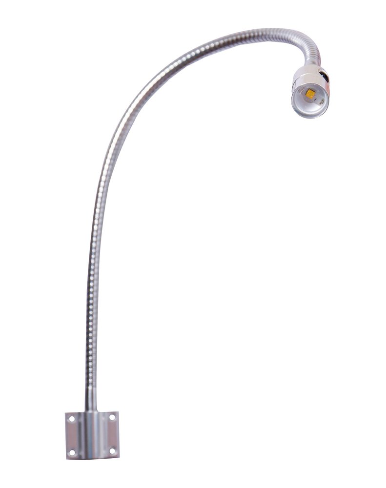 Hersi Reading Light Built-in Button Switch Minimalist Flexible Gooseneck LED Bed Lamp Headboard Wall Surface Mount for Bedroom/Living Room