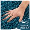 Yimobra Bathroom Rugs Non Slip Washable 32x20 Inch - Ultra Soft Absorbent Chenille Bath Mat, Quick Dry Shaggy Floor Carpet for Tub Shower, Peacock Blue Home Decor Accessories view 4