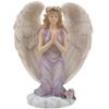 Kneeling Angel in Prayer Figurine on a Heavenly Cloud with Accents of Roses for Spiritual, Religious and Christian Home Decor Sculptures or Statues As Artistic Inspirational Gifts view 1