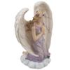 Kneeling Angel in Prayer Figurine on a Heavenly Cloud with Accents of Roses for Spiritual, Religious and Christian Home Decor Sculptures or Statues As Artistic Inspirational Gifts view 2