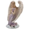 Kneeling Angel in Prayer Figurine on a Heavenly Cloud with Accents of Roses for Spiritual, Religious and Christian Home Decor Sculptures or Statues As Artistic Inspirational Gifts view 3