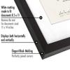 Americanflat 11x14 Diploma Frame with Shatter-Resistant Glass - Use as 8.5x11 Frame with Mat or Display 11x14 Documents Without Mat - Legacy Collection - Certificate Frames for Wall Display - Black view 3