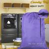 HomeLux Large 30 X 40 Inch Heavy Duty Nylon Laundry Bag with Drawstring Slip Lock Closure, Set of 12!!! Assorted Colors and Designs view 2
