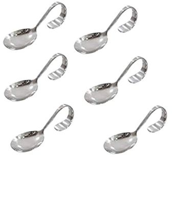 6 Pack Appetizer/Canape Serving Spoons (Oval)