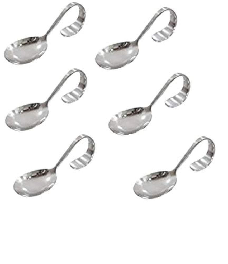 6 Pack Appetizer/Canape Serving Spoons (Oval)