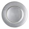 Tiger Chef 13-Inch Silver Metallic Charger Plates, Set of 2,4,6, 12 or 24 Dinner Chargers (6-Pack Silver Chargers Plates) view 1