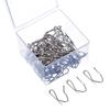 Outus 58 Pack Metal Curtain Hooks Pin-On Drapery Hooks 1.2 by 1 Inch for Window,Door,Shower Curtain(Silver) view 1