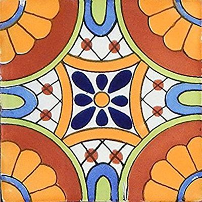 40 Mexican Talavera Tiles Hand Painted 6"x6" Stairs Backsplash