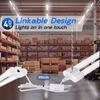 hykolity 4 Pack Linkable LED Shop Light, 4FT 42W [250W Equivalent], 4400lm, 5000K Daylight, with Plug, Utility Light Fixture, Hanging or Surface Mount, White view 3