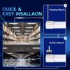 hykolity 4 Pack Linkable LED Shop Light, 4FT 42W [250W Equivalent], 4400lm, 5000K Daylight, with Plug, Utility Light Fixture, Hanging or Surface Mount, White view 4